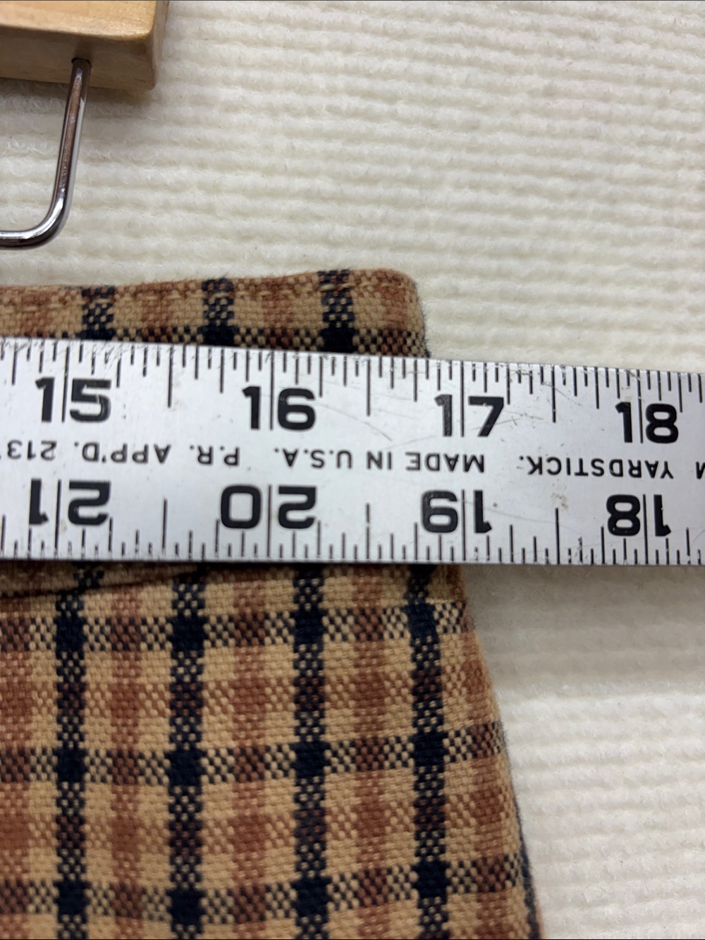 MADEWELL | slim Emmett wide leg crop pants plaid 31 - Picture 2 of 7